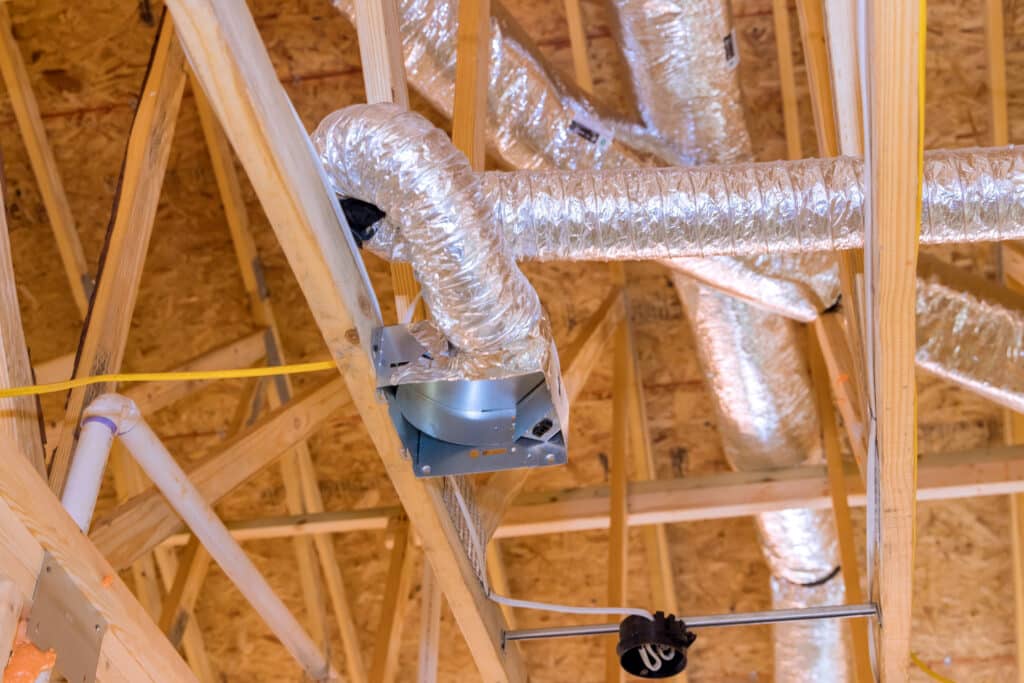 Flexible ductwork in new construction